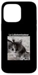 Coque pour iPhone 14 Pro Max evillarry larry chat meme brainrot lobotomisateur mastermind