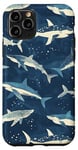 Coque pour iPhone 11 Pro Coque Requin Bleu Océan Amoureux des Requins