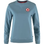 Fjällräven 1960 Logo Badge Sweater Women sweatshirt Dawn Blue-543 S - Fri frakt