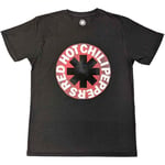 Red Hot Chili Peppers Unisex T-Shirt: Red Circle Asterisk (Eco-Friendly) (Large)