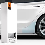 Spigen PlatinumShield Film de Protection des Arches de Roues pour Tesla Model 3(2022~2025), 1 lot (2 Films + raclette + Chiffon de Nettoyage), Transparent, Kit Tout Compris