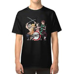 Rolig Demon Slayer Manga Inosuke Zenitsu Nezuko Tanjiro T-shirt XXL