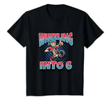 Youth Mountain Bike MTB Wheeling Into 6 Year Old 6th Birthday Boy T-Shirt