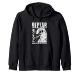 Rugrats Reptar King Of The Monters Kanji Retro Chest Logo Zip Hoodie