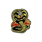 Gemelolandia | Patch brodé thermocollant Cobra Kai - Édition limitée - 5 x 6 cm - Idéal pour sacs à dos et vêtements