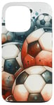 iPhone 13 Pro Funny Cool Soccer Balls Pattern Football Soccer Design Case