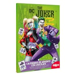 dekora - Calendrier de l'Avent Joker et Harely Quinn - Avec 24 chocolats - Total 50 g - Chocolat au lait - Colorants naturels - Spécial Noël - DC Comics