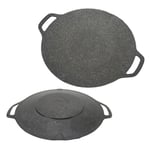 (30cm)Korean Grill Pan With Non Stick 6 Layer Coating Round BBQ Griddle