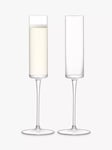 LSA International Otis Champagne Flutes, Set of 2, 150ml, Clear