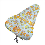 lucky-bonbon Colorful Fish theme Waterproof Keep Dry Bike Seat Cover The Perfect Bicycle Seat Cover Waterproof Sunscreen And Dustproof For All Bicycle Exercise.