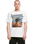 Mister Tee Men's Days Before Summer Oversize Tee T-Shirt, White, XL