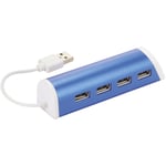 Avenue 4-porters Usb-hub Och Telefonstativ Av Aluminium 11 X 2.7