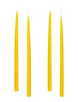 Kunstindustrien Hand Dipped Candles, 4 Pack Gul