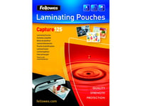 Lamineringsfickor Fellowes 75X105 Mm 125 Micron - (100 St)