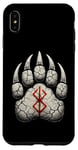 Coque pour iPhone XS Max Berserker Ours Pattes d'ours Rune de Berserk Symbole Viking