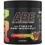 Applied Nutrition ABE Pre Workout - All Black Everything Pre Workout Powder, Energy & Physical Performance with Citrulline, Creatine, Beta Alanine (375g - 30 Servings) (Strawberry Mojito)