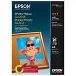 Original Epson A4 Glossy Photo Paper 200gsm - 20 Sheets (C13S042538)