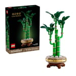 LEGO Botanicals Lucky Bamboo Artificial Plant for Indoor Display - Set for Adults includes a Buildable Pot with a Wood-Effect Plinth for Home Decor - Gift for Her or Him 10344