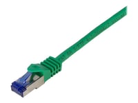 Logilink Professional Ultraflex - Koblingskabel - Rj-45 (Hann) Til Rj-45 (Hann) - 10 M - 6 Mm - S/Ftp - Cat 7 (Kabel) / Cat 6A (Kontakter) - Halogenfri, Formstøpt, Uten Hindringer - Grønn, Ral 6024