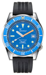 Squale 1521OCN.VO 1521 Ocean (42mm) Blue Dial / Black Rubber Watch