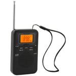 Portable Pocket Radio Digital AM FM Radio Receiver With Long Range Reception Lo