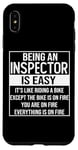 iPhone XS Max Funny inspector design saying: being an inspector is easy Case