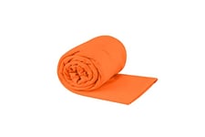 Sea to Summit - Pocket Microfibre Towel XL - Beach Towel - Tiny Pack Size - Ultra Absorbent & Quick Dry - Whisper Light - Hang Loop & Case - For Backpacking - 75 x 150cm - Outback Orange - 175g