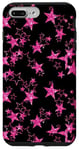 iPhone 7 Plus/8 Plus Pink Small Stars On Black Y2K Star Pattern Case