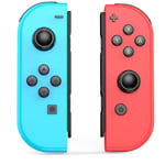 Nintendo Switch JOYCON är kompatibel med original fitness Bluetooth-kontroller NS-spel vänster och höger små handtag Left blue, right red