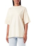 United Colors of Benetton Women's T-Shirt 3xjyd1052, Beige Striped Cream White 67r, XS