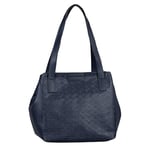 TOM TAILOR bags Mirenda Sac à bandoulière zippé pour femme Bleu Grand format, bleu, Moderne