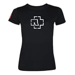 Rammstein T-Shirt pour Femmes Frauenshirt Logo Glow, L, Produit Officiel du Groupe