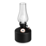 Black Essential Oil Diffuser Vintage Lamp Rechargeable Antique Style LED Light