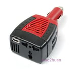 Onduleur 12V DC vers 220V AC 75W pour voiture, adaptateur USB 5V