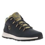 Bottines Timberland Sprint Trekker Mid en cuir bleu marine et à lacets