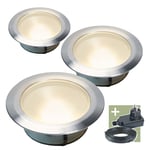 Ludeco Decklight Olan 80 0,5W 48lm IP44 3-pack