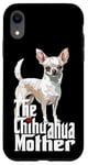 Coque pour iPhone XR Maman Chihuahua Blanche La Mère Chihuahua Chiwawa Fille