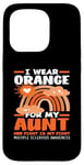 Coque pour iPhone 15 Pro I Wear Orange For My Aunt Sensibilisation à la sclérose en plaques