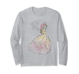 Disney Beauty And The Beast Belle & Beast Sketch Long Sleeve T-Shirt