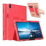 Lenovo Tab P10 läderfodral - Röd