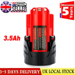 For Milwaukee M12 12V 3.5Ah Li-ion XC Battery M12B2 M12B4 48-11-2420 48-11-2411O