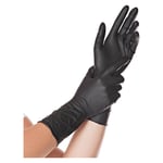 Gant nitrile noir safe long non poudré - lg 300 mm taille m - emballage 100 pces