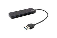 i-Tec USB 3.0 Metal HUB 4 Port with individual On/Off Switches - hub - 4 porte