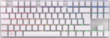 Mx 8.2 Tkl Wireless, Clavier Mécanique De Gaming Sans Fil Sans Pavé Numérique, Disposition Allemande (Qwertz), Rétro-Éclairage Rgb, Mallette Métallique, Mx Red Switches, Blanc