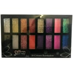 Saffron 16 Glitter Gel Sparkle Pearl Eye Shadow Palette multifärg