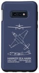 Coque pour Galaxy S10e Plans d'avion britannique Hawker Sea Hawk