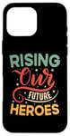 Coque pour iPhone 16 Pro Max Citation de motivation inspirante avec dicton positif vintage