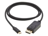 Eaton Tripp Lite Series USB-C to DisplayPort Bi-Directional Active Adapter Cable (M/M), 4K 60 Hz, HDR, Locking DP Connector, 3 ft. (0.9 m) - Câble DisplayPort - 24 pin USB-C (M) reversible pour...