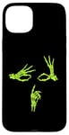 iPhone 15 Plus Green Graphic Skeleton Hands Shhh Say Less Green Graphic Case