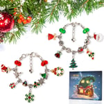 (Three Socks) Christmas Advent Calendar Bracelet Jewelry Making Kit BGS